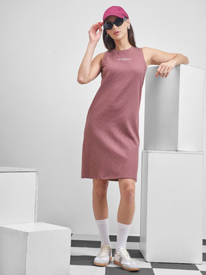 Tokyo Talkies Women A-line Purple Knee Length Dress