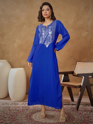 Shae by SASSAFRAS Women A-line Dark Blue Maxi/Full Length Dress