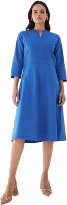 SALT ATTIRE Women Sheath Blue Dress