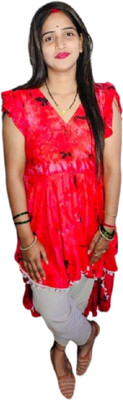 Priya Collection Women A-line Red Maxi/Full Length Dress
