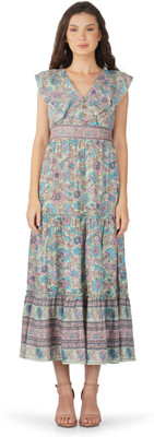 Boho Girl Women Maxi Multicolor Midi/Calf Length Dress