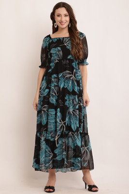 Bright Fly Women Maxi Multicolor Full Length Dress