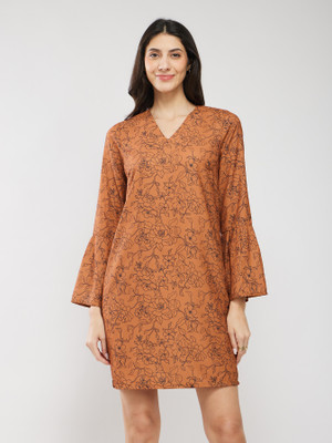 Fable Street Women A-line Red Above Knee/Mid Thigh Length Dress