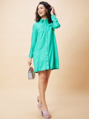 Globus Women Shirt Green Dress