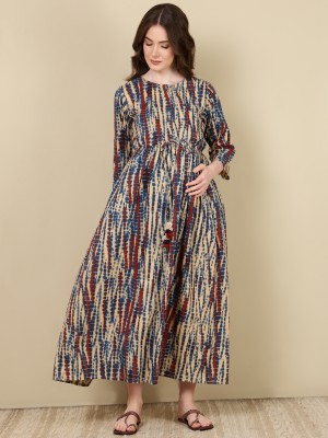 Nayo Women Maxi Multicolor Dress