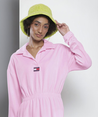TOMMY HILFIGER Women A-line Pink Knee Length Dress