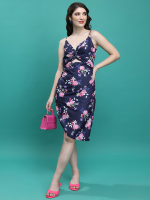 Tokyo Talkies Women Skater Multicolor Above Knee/Mid Thigh Length Dress