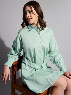 Freehand Women Shirt Green Dress