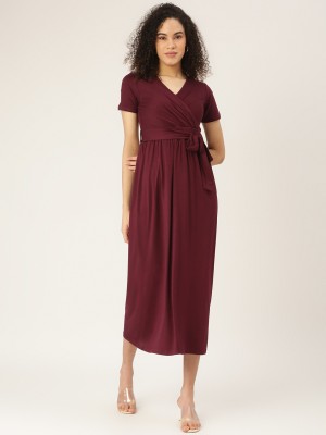 BRINNS Women A-line Red Dress