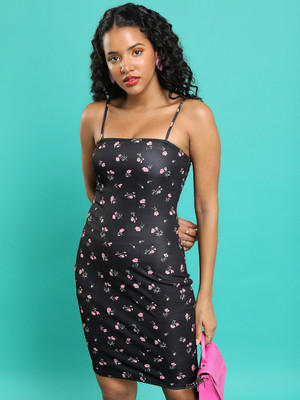 KETCH Women Bodycon Multicolor Above Knee/Mid Thigh Length Dress