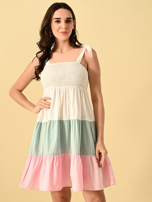 PRETTY LOVING THING Women A-line Multicolor Mini/Short Dress