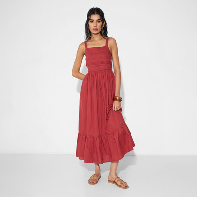 Akkriti by Pantaloons Women A-line Red Below Knee Dress