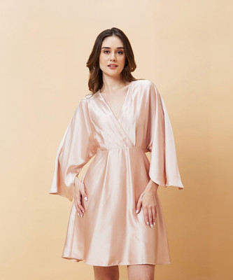 Globus Women A-line Pink Above Knee/Mid Thigh Length Dress
