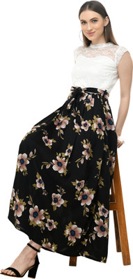 Bright Fly Women Fit and Flare Multicolor Maxi/Full Length Dress