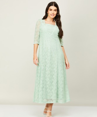 CODE by Lifestyle Women A-line Green Dress