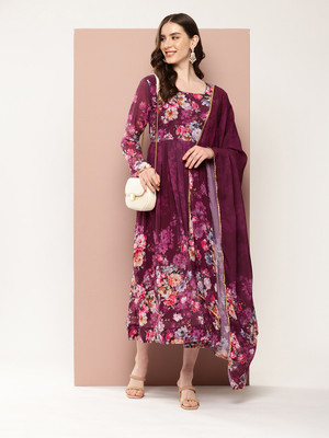 shiv creation Women Maxi Multicolor Full Length Dress