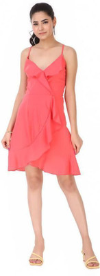 Trymisfit Women A-line Red Mini/Short Dress