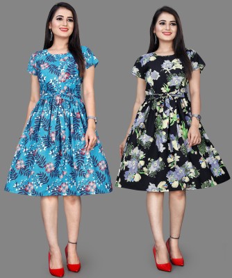 Khushi Fab Women A-line Multicolor Dress