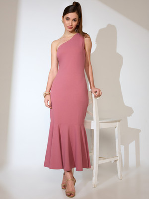 Globus Women Bodycon Pink Maxi/Full Length Dress