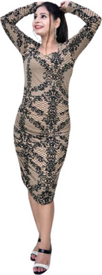 Sankalp Products Women Bodycon Multicolor Knee Length Dress