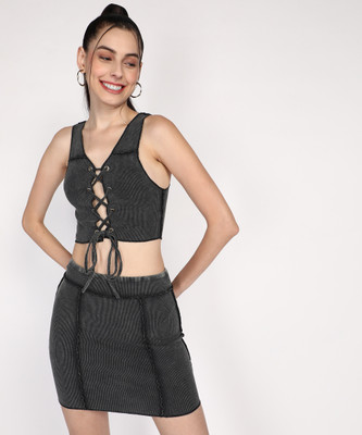 FOREVER 21 Top Pencil Skirt Co-ords Set