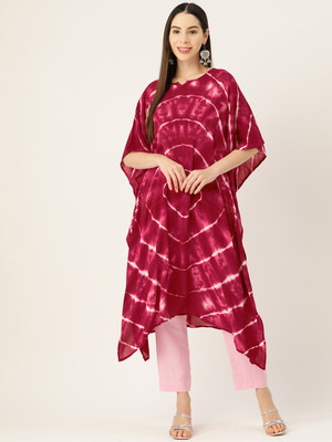 METRONAUT Women Kaftan Pink Midi/Calf Length Dress