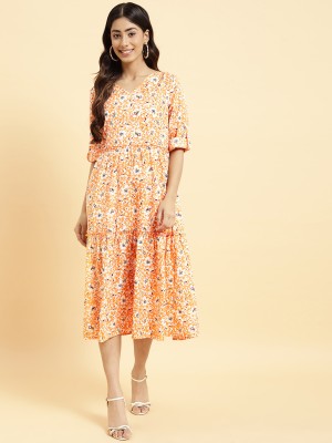 Neesh Women A-line Multicolor Dress