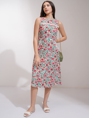 Tokyo Talkies Women A-line Multicolor Below Knee Dress