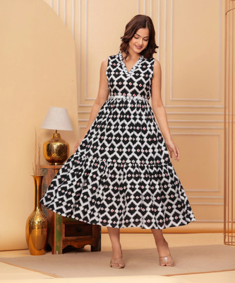 RD Fab Women Maxi Black Full Length Dress