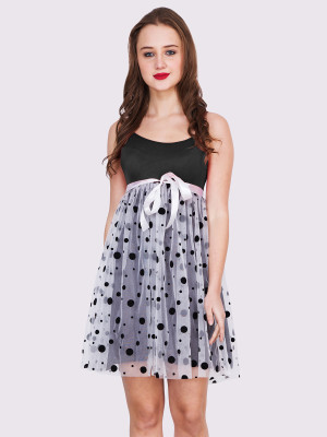 EastBay Women Fit and Flare Multicolor Above Knee/Mid Thigh Length Dress