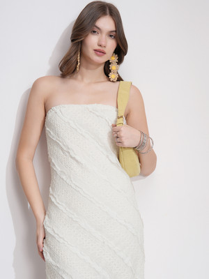 Tokyo Talkies Women Maxi White Full Length Dress
