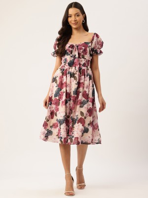 Rue Collection Women A-line Multicolor Dress