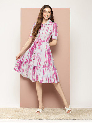 Dream Star Women Maxi White Midi/Calf Length Dress