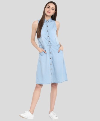 STYLESTONE Women Shirt Blue Dress