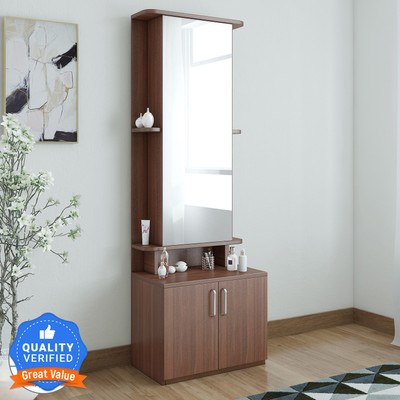 SPACEWOOD Original Engineered Wood Dressing Table(Finish Color - , Brown, Knock Down)
