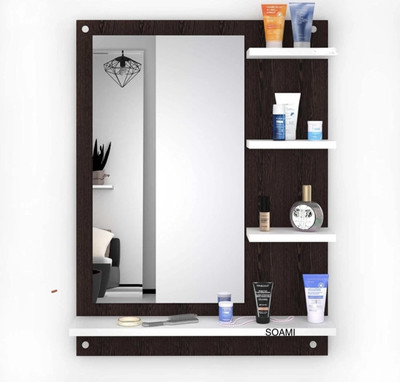 ONEDEEP Engineered Wood Dressing Table(Finish Color - , Brown / Black, DIY(Do-It-Yourself))