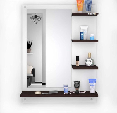 ONEDEEP Engineered Wood Dressing Table(Finish Color - , White / Black, DIY(Do-It-Yourself))