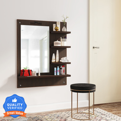 Flipkart Perfect Homes Grace Engineered Wood Dressing Table  (Finish Color – , Wenge, DIY(Do-It-Yourself)) For Rs. 1699 @ 79 %