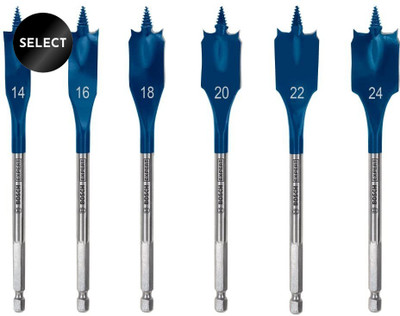 BOSCH Professional 6-Piece Wood Drill Bit Set 14/16 / 18/20 / 22 / 24mm