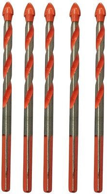 AASONS 6mm Drill Bit Set for Tile, Porcelain, Concrete, Brick, Glass, Plastic & Wood AASONS 5 Pcs Ceramic Drill Bits Set for Tile Porcelain Concrete