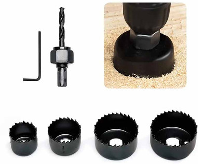 apex ecomm Woodworking Hole Saw Set, 6pcs (32mm-54mm / 1.26in-2.13in) or Wood, Plastic & Drywall Drilling