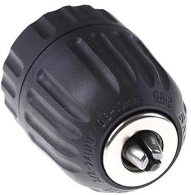 ADAWAT 10mm Keyless Drill Chuck 3/8 In 24 Unf Thread Mount Cordless Electric Power AD10SDC