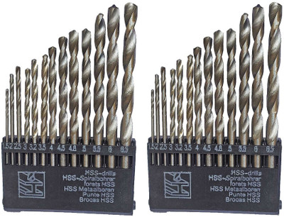 Inditrust 2set OF 13 pc HSS drill bit set for drilling in Wood, Malleable Iron, Alumin