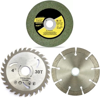 Kiesh Combo of 4 Inch Cutting Wheels Blade for Metal Stainless Steel Wood Plastic Marbel Granite Stone Etc using Angle Grinder BC04 Rotary Tool(100 mm)