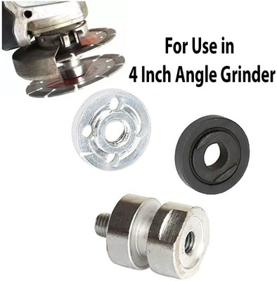 Kiesh DNGP05 4 inch (100mm) Angle Grinder Double Wheel Adaptor /Nut/Attachment for Using Two Blades Together with Connecting Gear and Pinion