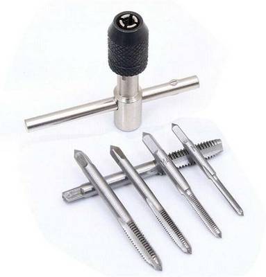 ATOZTOOLS 6PCS T-Wrench Reamer Tap Set Metric Thread Twist Drill Bit wood, metal, aluminum processing.