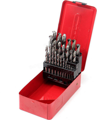 Digital Craft 25Pcs/Set Twist High Speed Steel Drill Set Drilling Bit Metal Metric Tools 1-13mm Woodworking Metal Tools