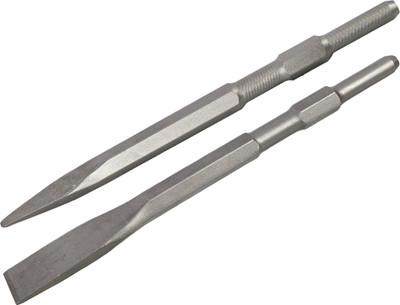 Digital Craft Professional 17MM Demolition Rotary Hammer Bit Set 17 x 400MM Flat & Pointed Chisels for Masonry, Brick Wall, and Concrete Demolition