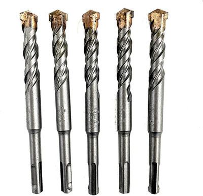 Jon Bhandari Tools 16 x 160mm SDS Drill Bit Set, pack of 5 Carbide Tipped Rotary Hammer Drill Bit Set
