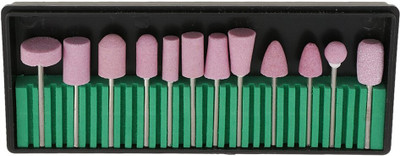 DYTOOLS 12 Styles/Set Professional Electric Nail Drill Bits Ceramic Head Manicure Pedicure Polishing Grinding Tools